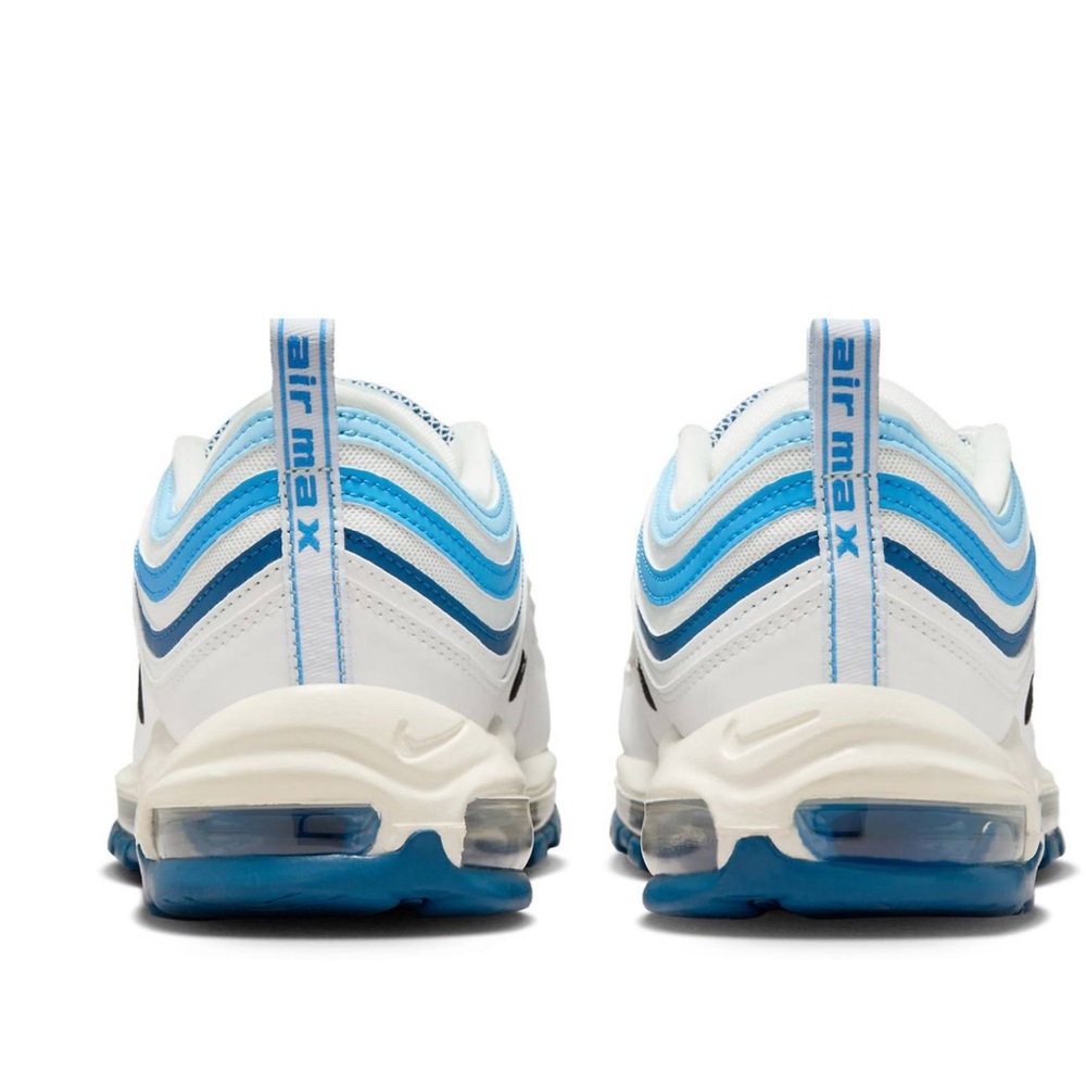 Nike Air Max 97 White and Blue Sneakers - Picture 4 of 9